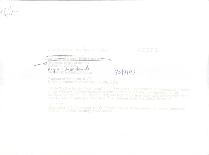 Revenge of the creature - Vintage Photograph