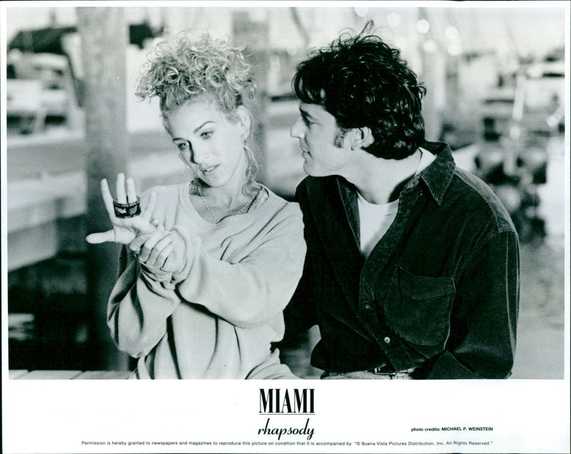 Sarah Jessica Parker and Gil Bellows - Miami Rhapsody - Vintage Photograph