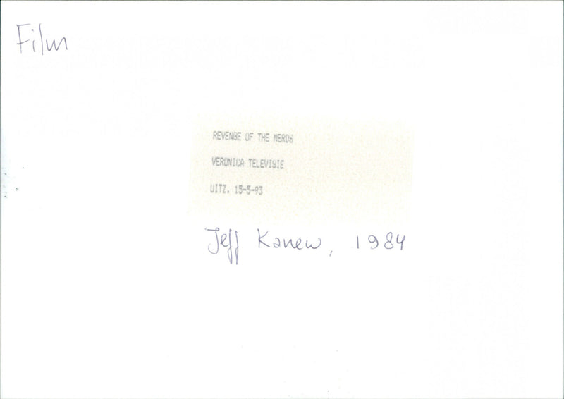 Revenge of the Nerds - Vintage Photograph