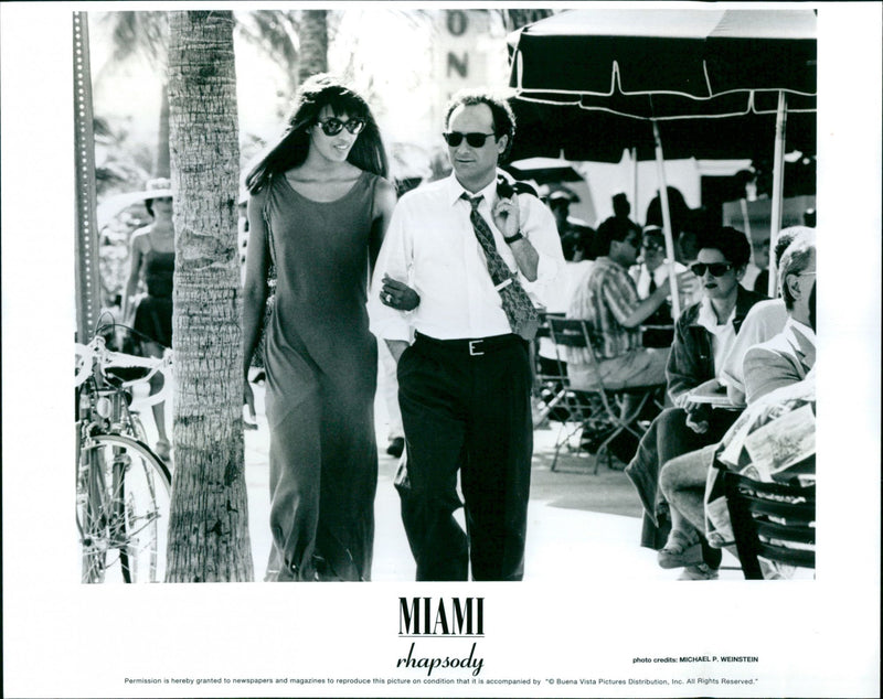 Naomi Campbell and Kevin Pollak - Miami Rhapsody - Vintage Photograph