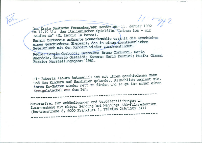 Laura Antonelli - Mi faccio la barca - Vintage Photograph