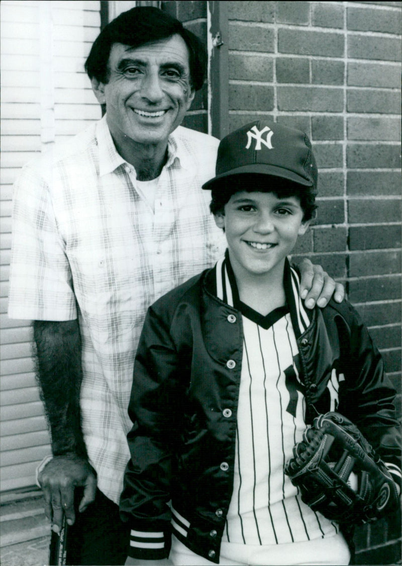 Jamie Farr and Fred Savage - Run Till You Fall - Vintage Photograph