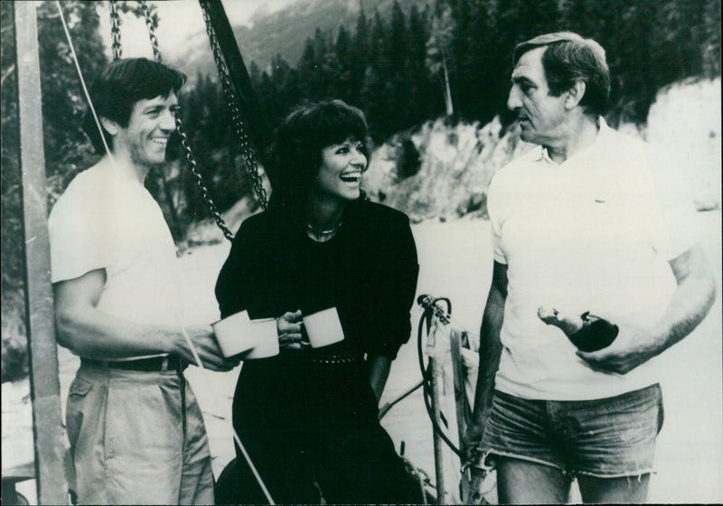 Lino Ventura, Bernard Giraudeau and Claudia Cardinale - Le ruffian - Vintage Photograph