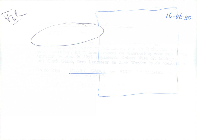 Clark Gable and Burt Lancaster - Run Silent, Run Deep - Vintage Photograph