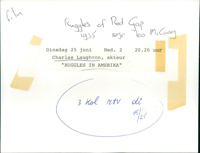 Charles Laughton - Ruggles of Red Gap - Vintage Photograph