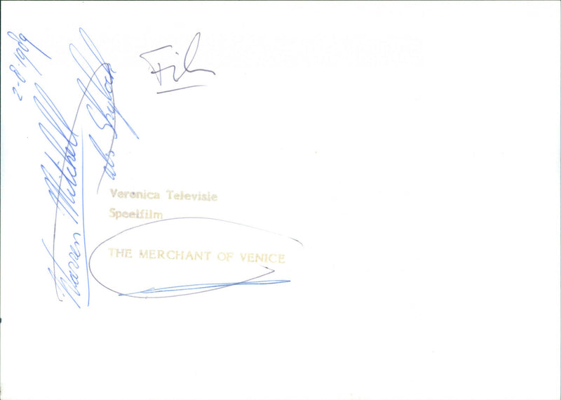 Warren Mitchell - The Merchant of Venice - Vintage Photograph