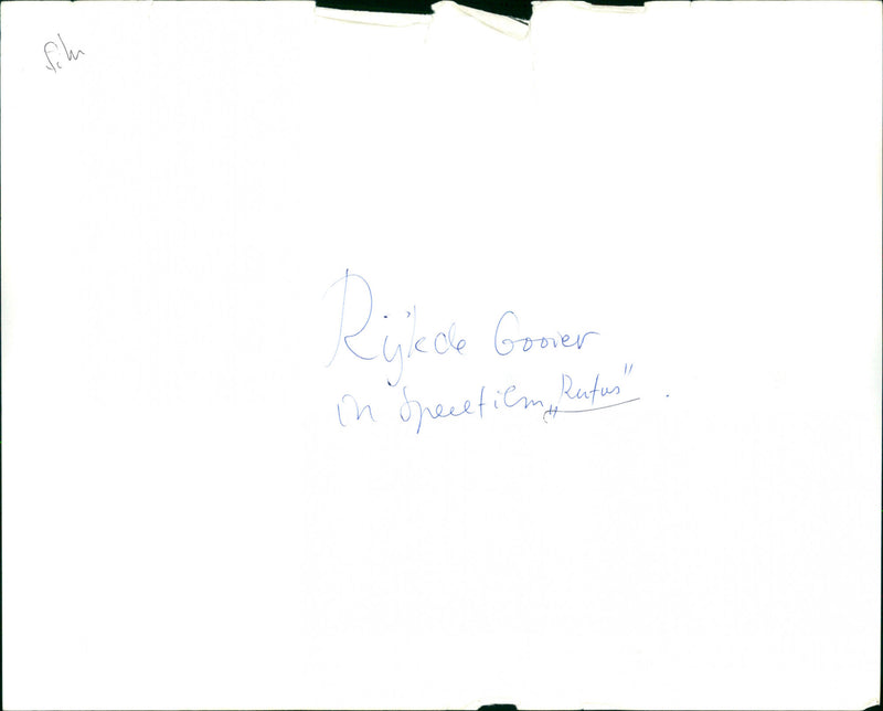 Rijk de Gooyer - Rufus - Vintage Photograph