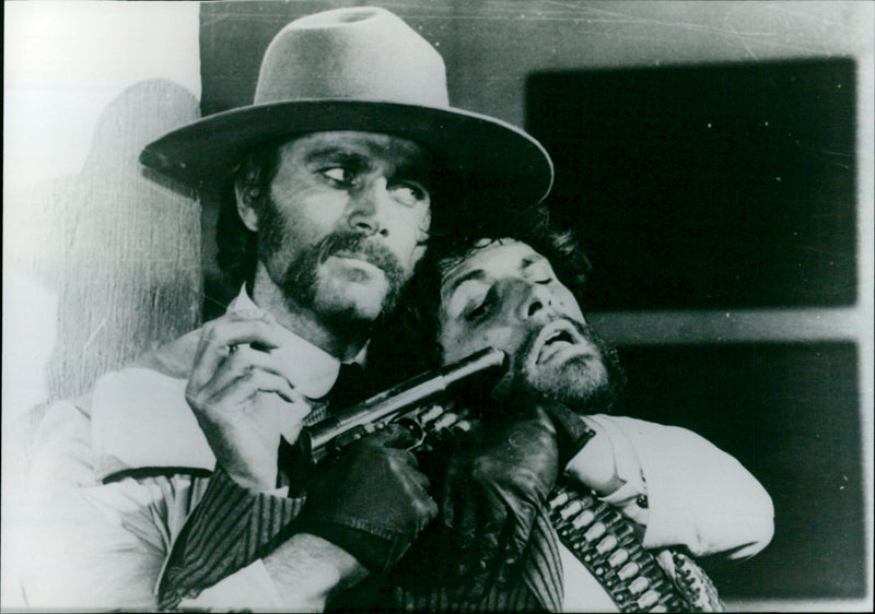 Franco Nero and Tony Musante - Il mercenario - Vintage Photograph