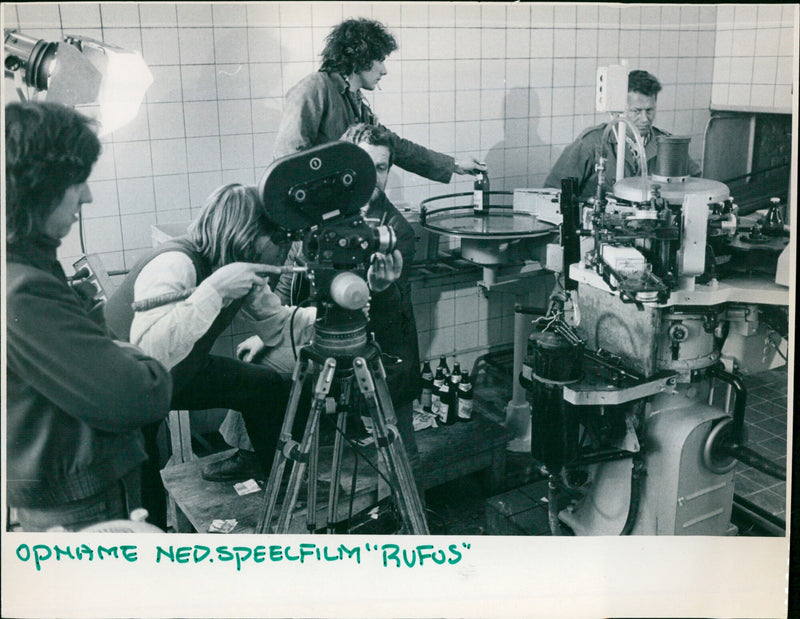 The filming of "Rufus" - Vintage Photograph