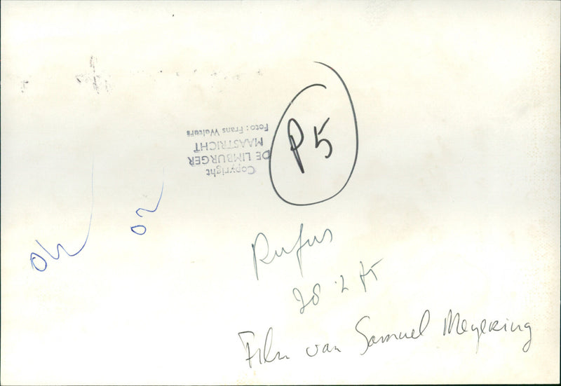 The filming of "Rufus" - Vintage Photograph