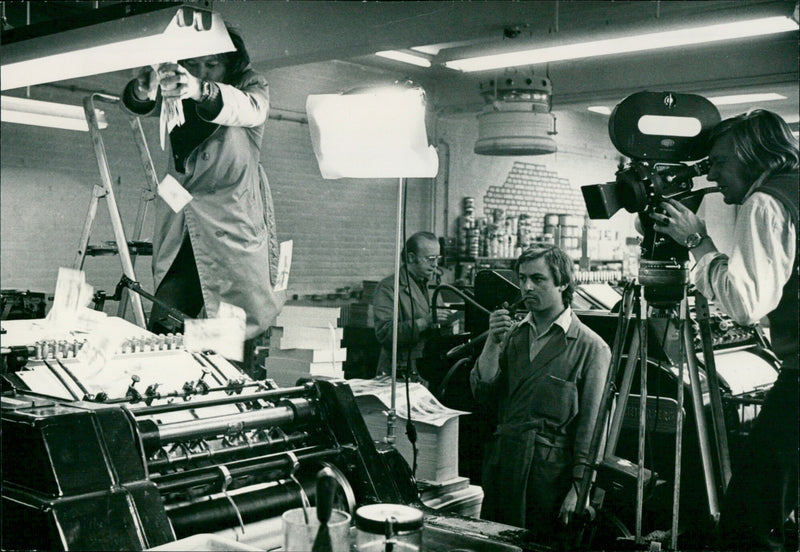 The filming of "Rufus" - Vintage Photograph