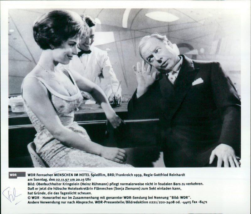 Heinz Ruhmann and Sonja Ziemann - Menschen im Hotel - Vintage Photograph