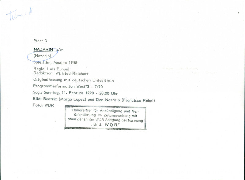 Marga Lopez and Francisco Rabal - Nazarin - Vintage Photograph