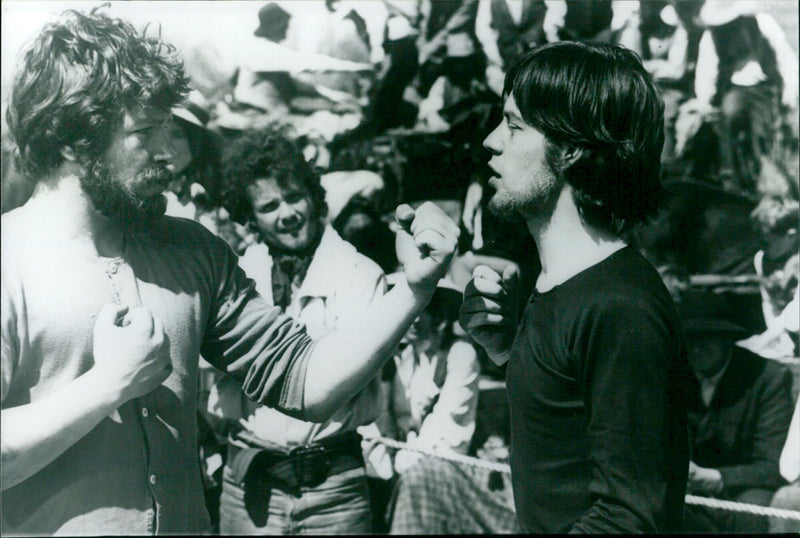 Mick Jagger and Martyn Sanderson - Ned Kelly - Vintage Photograph