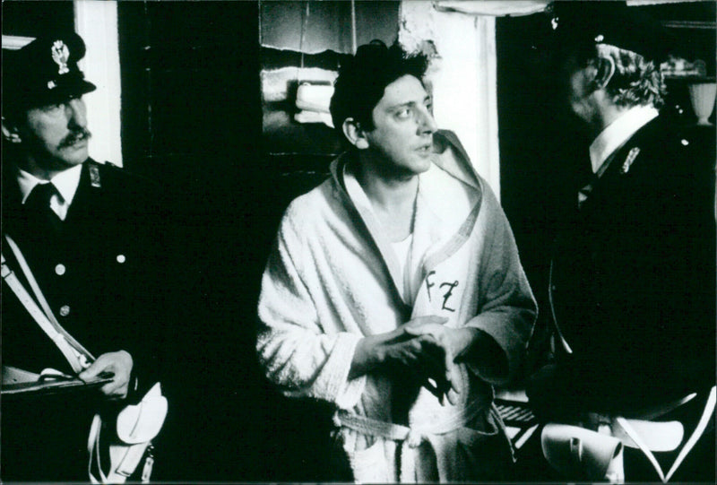 Hugo Pratt and Sergio Castellitto - Nero - Vintage Photograph