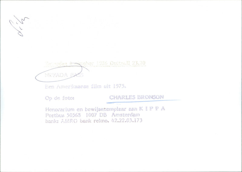 Charles Bronson - Vintage Photograph