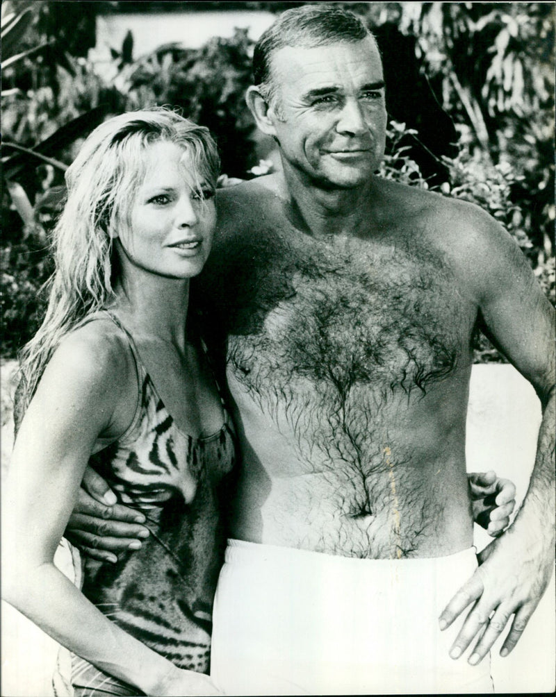 Sean Connery and Kim Basinger - Never Say Never Again - Vintage Photograph