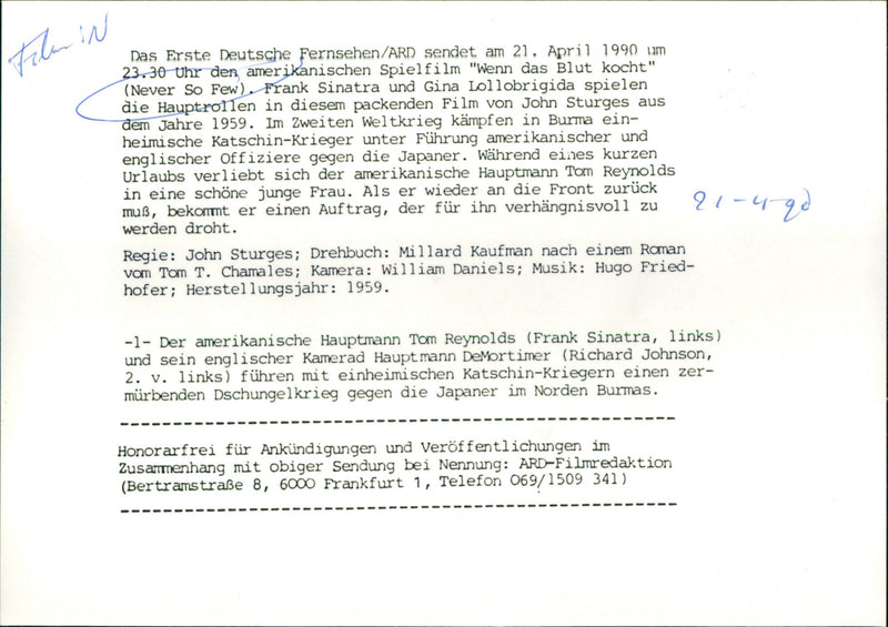 Never So Few - Vintage Photograph