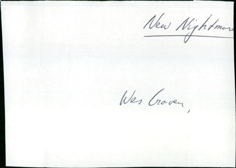 New Nightmares - Vintage Photograph