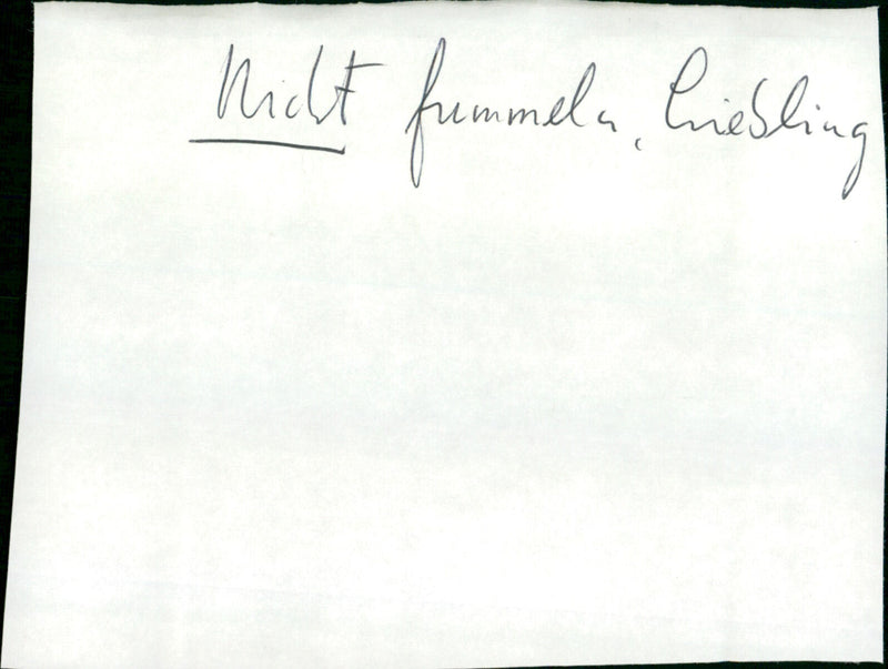 Nicht fummeln, Liebling - Vintage Photograph