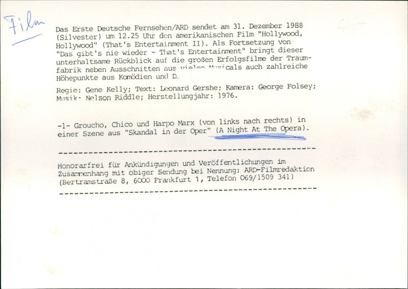 A Night at the Opera - Vintage Photograph