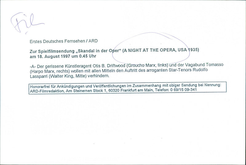 A Night at the Opera - Vintage Photograph