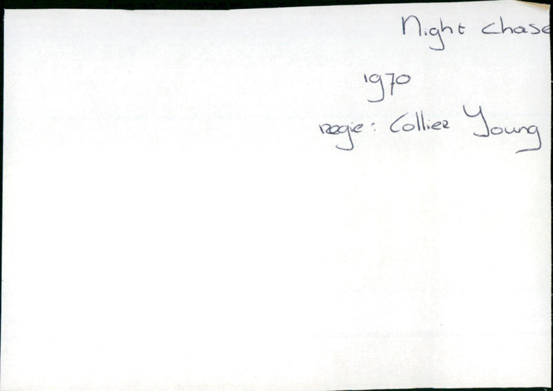 Night Chase - Vintage Photograph