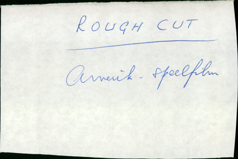 Rough Cut - Vintage Photograph