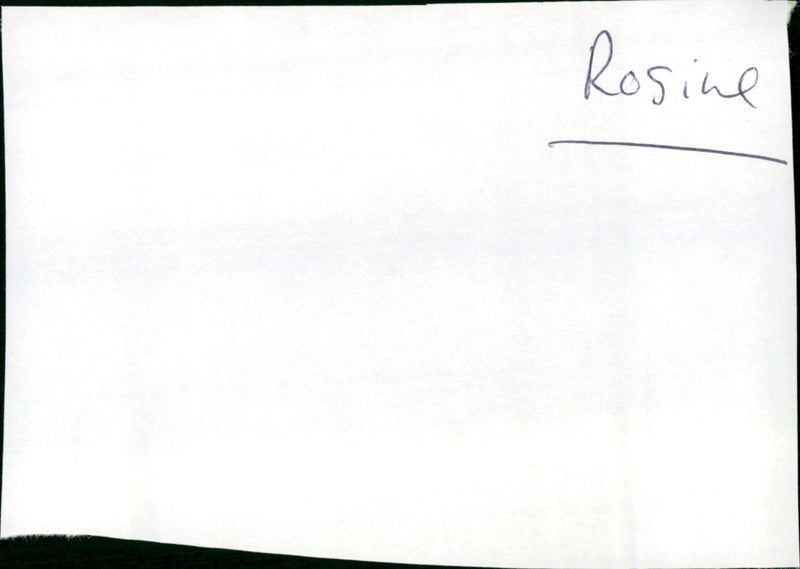 Rosine - Vintage Photograph