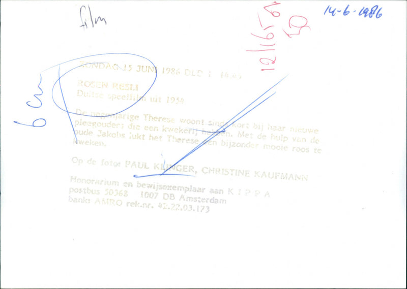 Paul Klinger and Christine Kaufmann - Rosen-Resli - Vintage Photograph