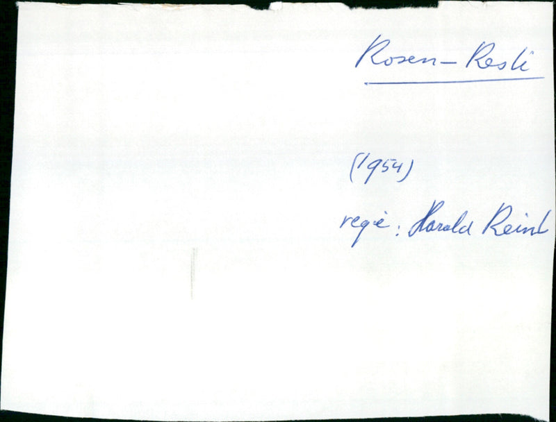 Rosen-Resli - Vintage Photograph