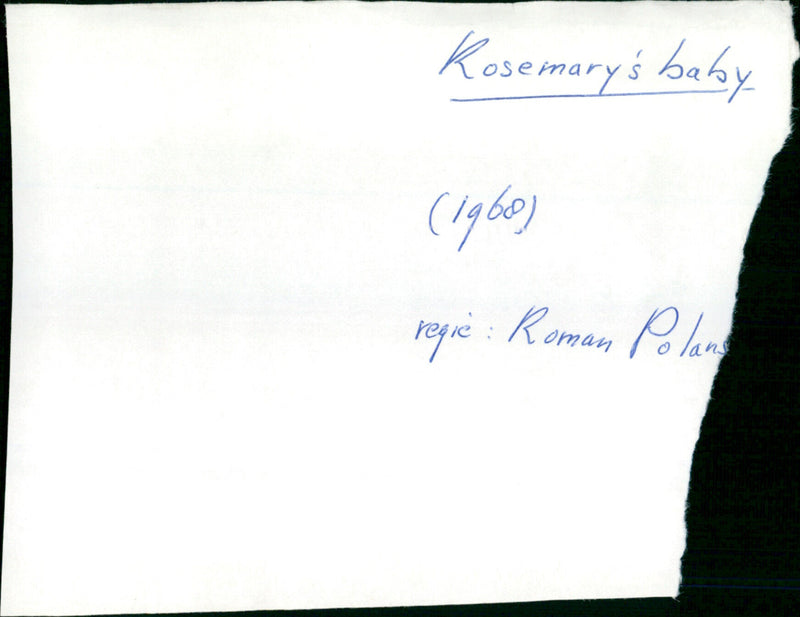 Rosemary's Baby - Vintage Photograph