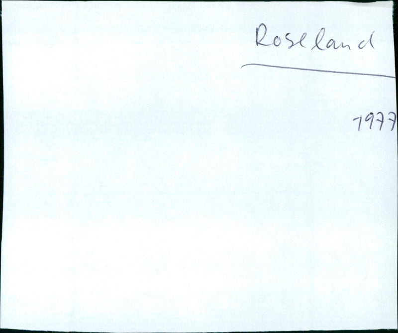 Roseland - Vintage Photograph