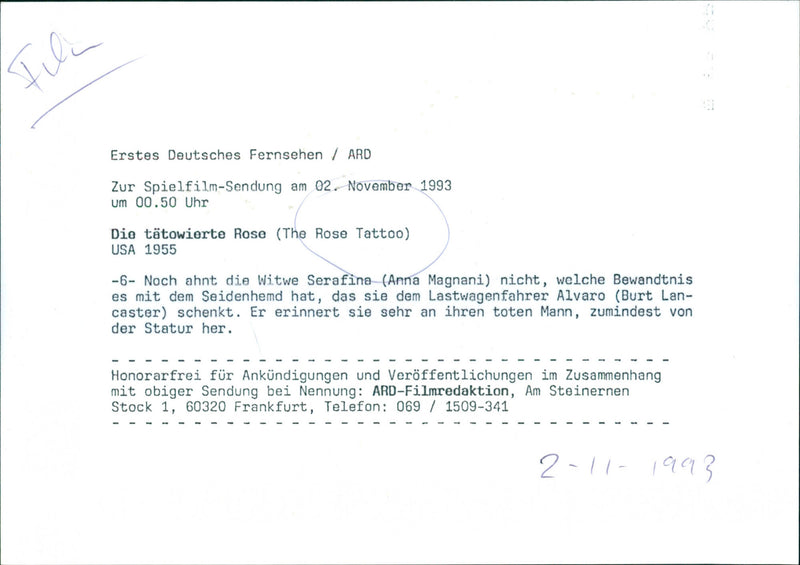 Anna Magnani and Burt Lancaster - The Rose Tattoo - Vintage Photograph