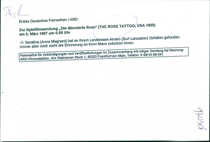 Anna Magnani and Burt Lancaster - The Rose Tattoo - Vintage Photograph