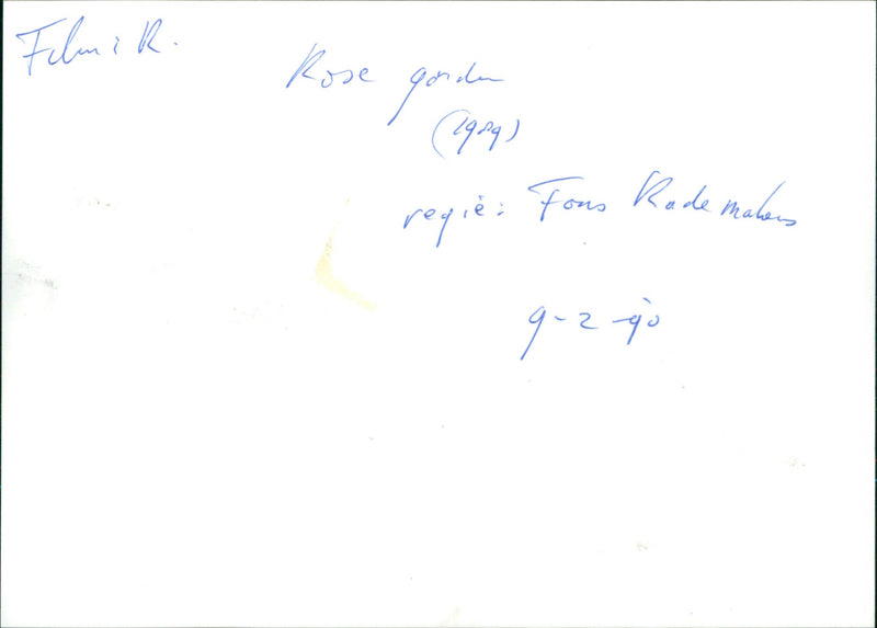 Katarina Muller and Maximilian Schell - The Rose Garden - Vintage Photograph