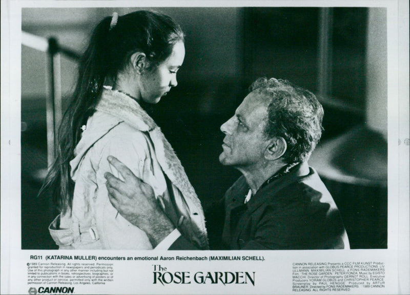Katarina Muller and Maximilian Schell - The Rose Garden - Vintage Photograph