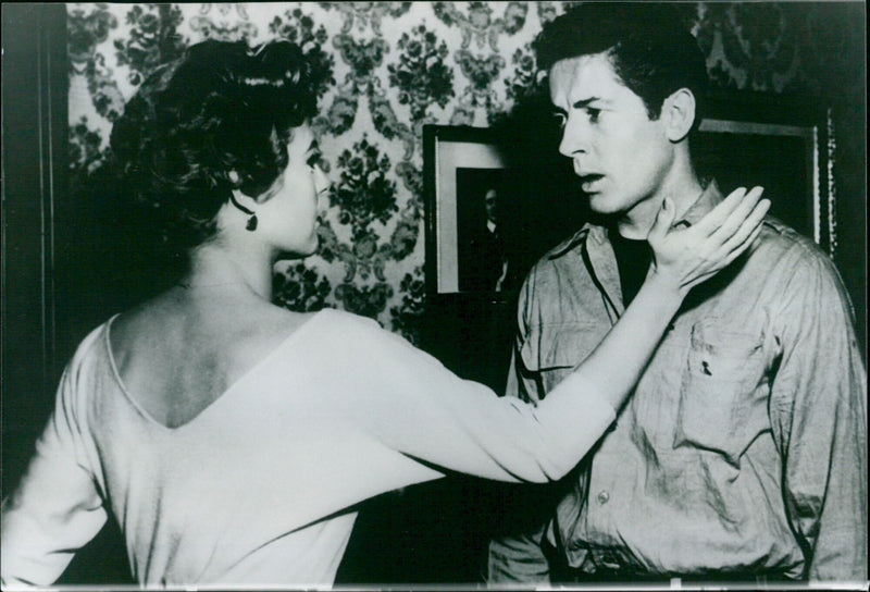 Anne Bancroft and Farley Granger - The Naked Street - Vintage Photograph
