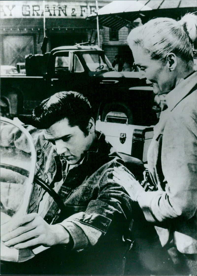 Elvis Presley and Elisabeth Scott - Vintage Photograph