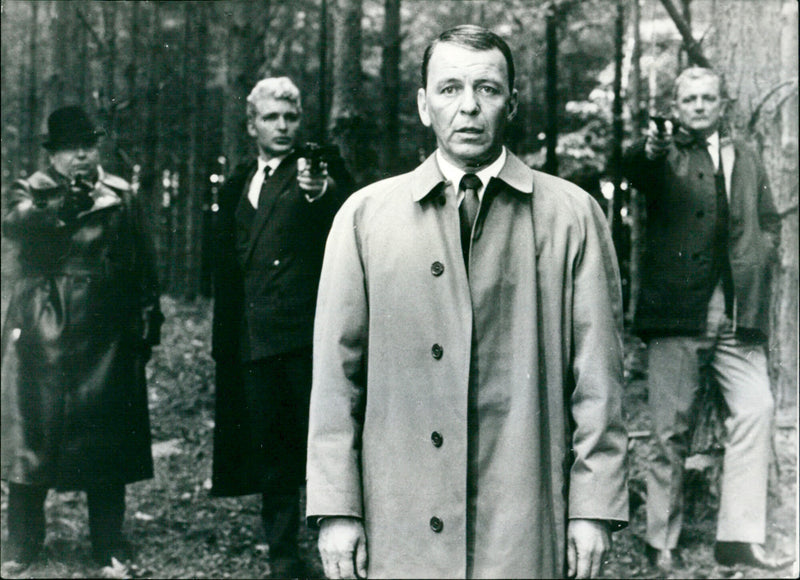 Frank Sinatra and Derren Nesbitt - The Naked Runner - Vintage Photograph