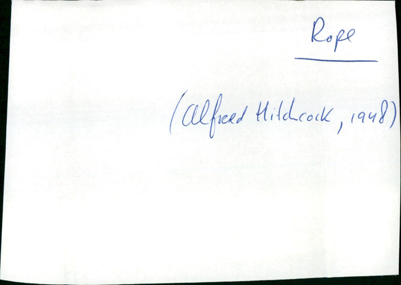 Rope - Vintage Photograph