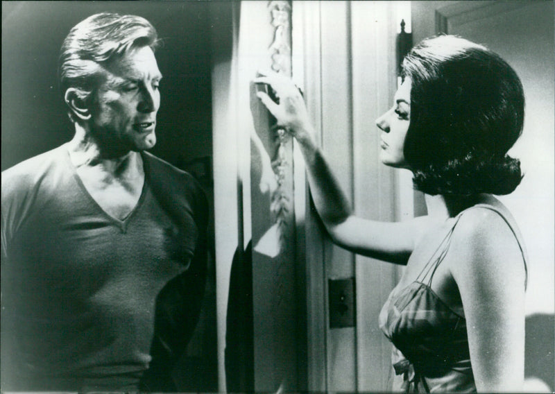 Kirk Douglas and Sylva Koscina - A Lovely Way to Die - Vintage Photograph