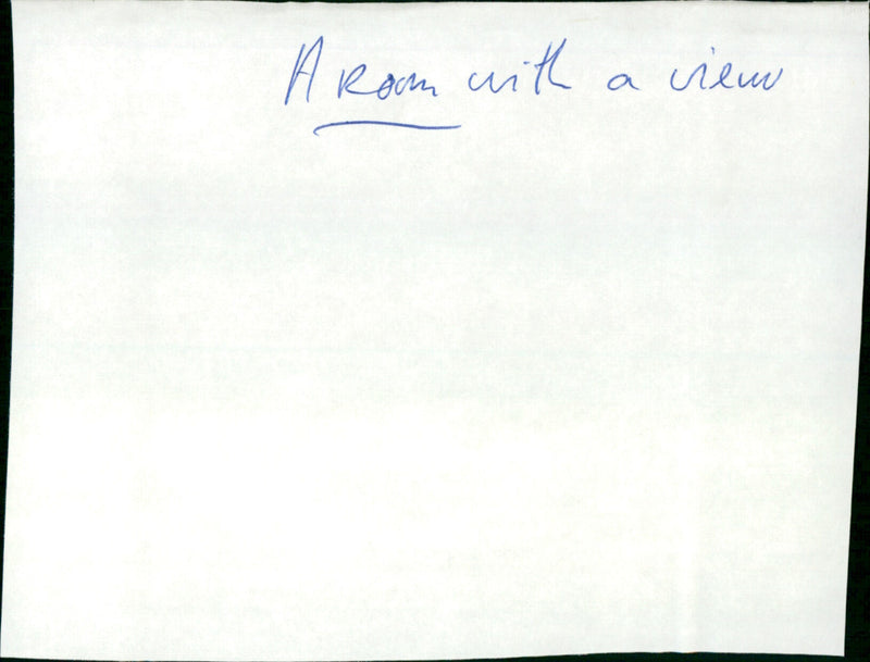 A Room with a View - Vintage Photograph