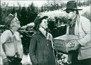Strother Martin, Katharine Hepburn and John Wayne - Rooster Cogburn - Vintage Photograph