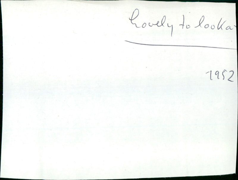 Lovely to Look At - Vintage Photograph