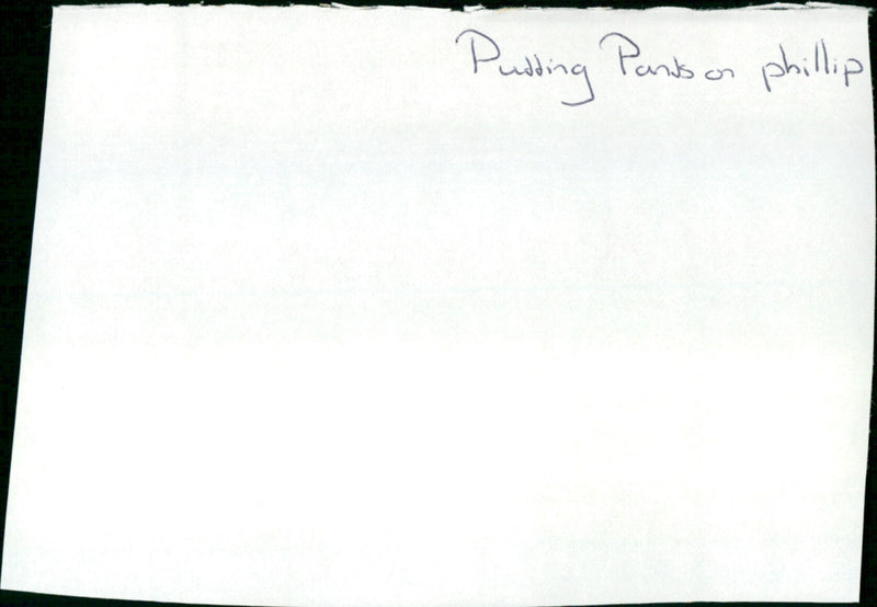 Putting Pants on Philip - Vintage Photograph