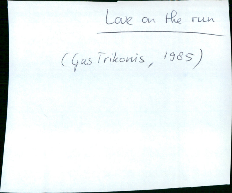 Love on the Run - Vintage Photograph