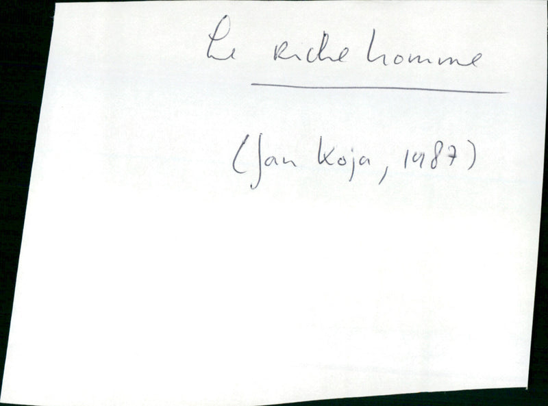 Le riche homme - Vintage Photograph