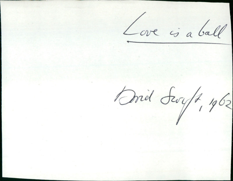 Love Is a Ball - Vintage Photograph