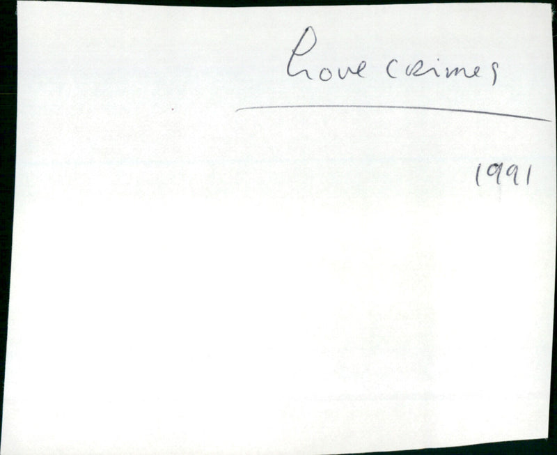 Love Crimes - Vintage Photograph
